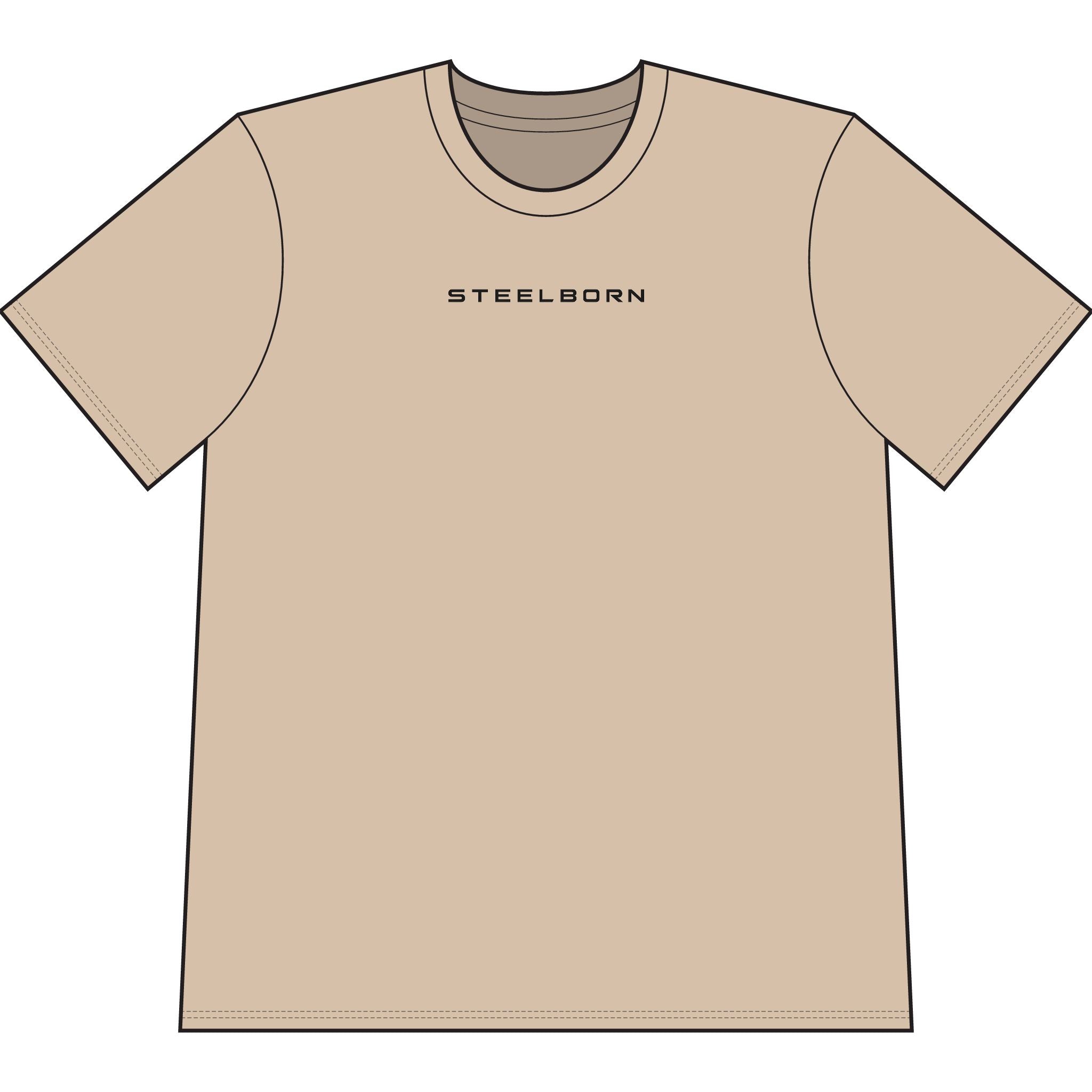 The Forged Tee — Steelborn Minimal Logo T‑Shirt