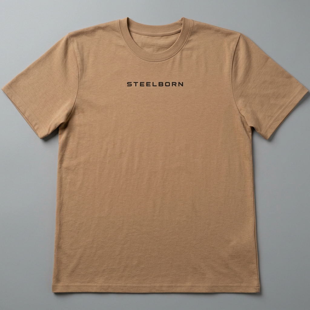The Forged Tee — Steelborn Minimal Logo T‑Shirt