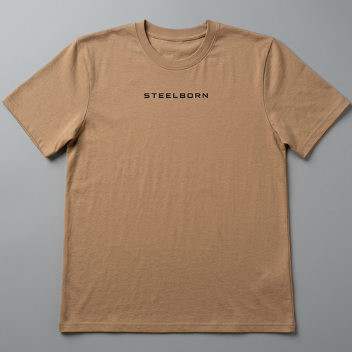 The Forged Tee — Steelborn Minimal Logo T‑Shirt