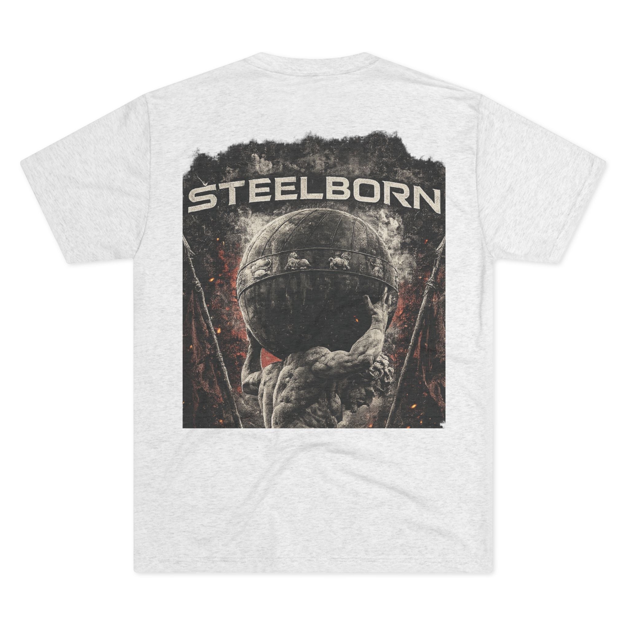 Steelborn Atlas “Forged by Adversity” Vintage Gym T-Shirt